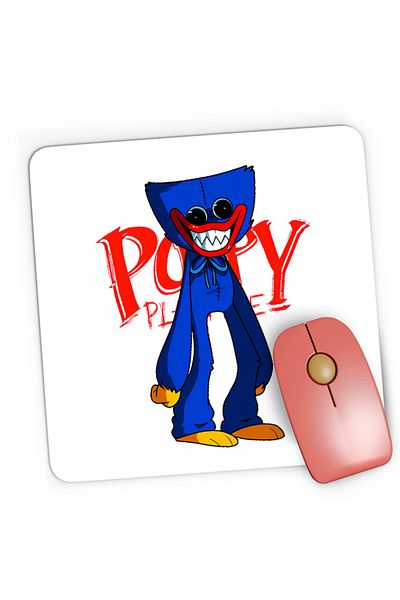 OEM Mousepad Gaming Huggy Wuggy Horror RPG Game Puzzle Poppy Play Time, 21x19 cm