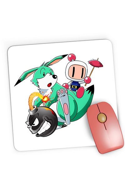 OEM Mousepad Gaming Bomberman Pokemon Children Game Vintage, 21x19 cm