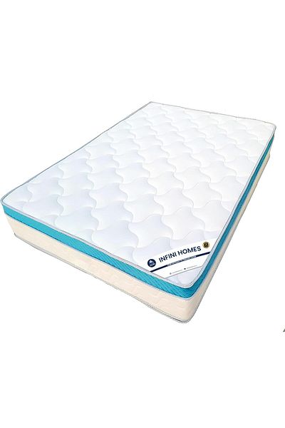 INFINI HOMES Premium High Density Foam White Pocket Spring Mattress (90W X 190L X 30H)