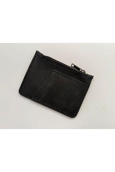 natderi Genuine Leather Mini Wallet with Card Holder and Coin Compartment