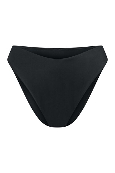 ESOTIQ Bikini Bottom Classic Brief with V-Shape Waist High Leg Shiny Fabric | Gabrielle