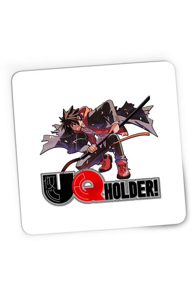 OEM Mousepad Gaming UQ Holder Touta Samurai Katana Jump Fight Japan, 21x19 cm