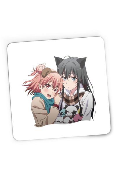 OEM Mousepad Gaming OreGairu School Panda Bear Girls Anime Ponkan, 21x19 cm