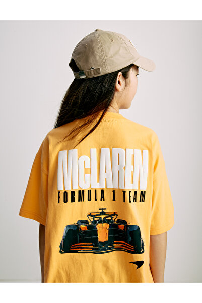 Marks & Spencer Saf Pamuklu McLaren F1 Team T‑Shirt (2–16 Yaş)