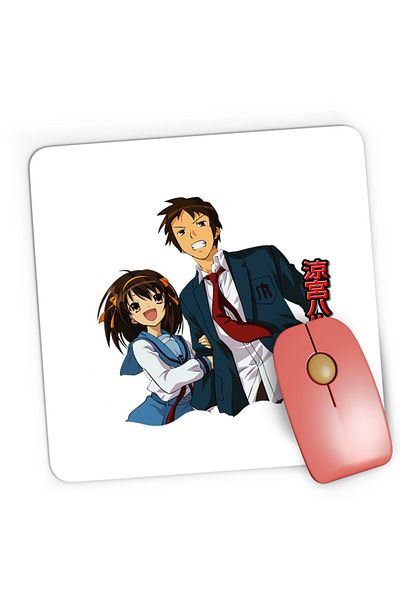 OEM Mousepad Gaming Haruhi Suzumiya Itsuki Random Paranormal Ghost SOS, 21x19 cm
