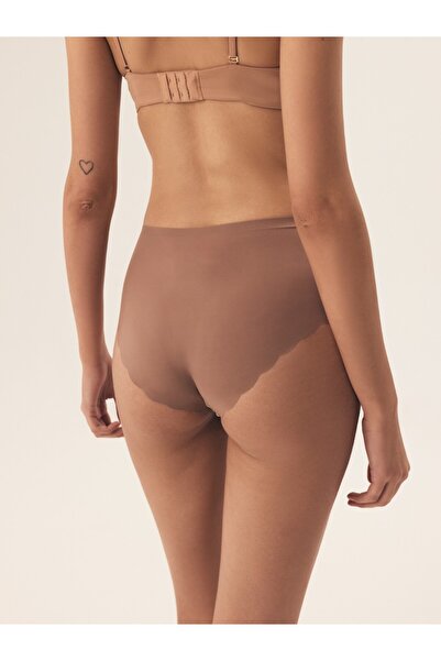 ESOTIQ Women's High Waist Panties 2-Pack Set Brazilian Briefs with Floral Lace Laser Cut | Pola