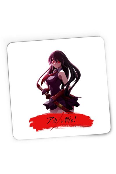 OEM Mousepad Gaming Akame ga Kill Katana Fantasy Otaku Gore Blood Moon, 21x19 cm