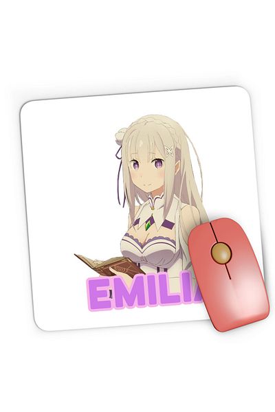 OEM Mousepad Gaming Re Zero Emilia Cat Magical Princess Kind Wizard Time, 21x19 cm