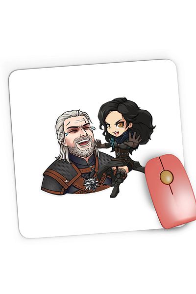 OEM Mousepad Gaming The Witcher Ciri Video Games Online Master, 21x19 cm
