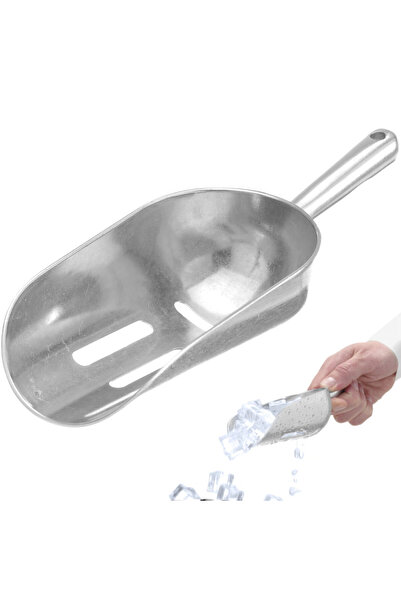 Bar up Lopă de barman cu găuri, aluminiu, 0,35 l