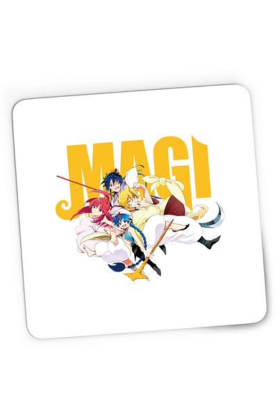 OEM Mousepad Gaming Magi The Labyrinth of Magic Protagonists Group Weapon Pose, 21x19 cm