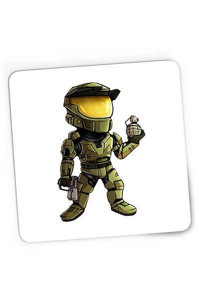 OEM Mousepad Gaming Halo Grenade Combat Soldat Video Game, 21x19 cm