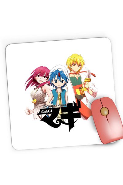 OEM Mousepad Gaming Magi The Labyrinth of Magic Aladin Alibaba Morgiana, 21x19 cm