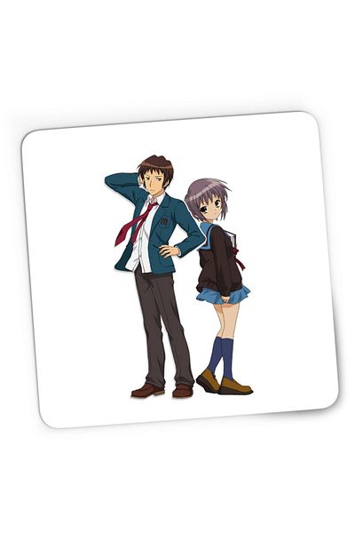 OEM Mousepad Gaming Haruhi Suzumiya Itsuki Yuki Club Minecraft Funimation, 21x19 cm