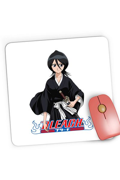 OEM Mousepad Gaming Bleach Rukia Kuchiki Anime Manga Girl Shaolin, 21x19 cm