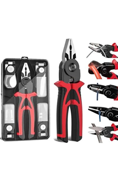 Zippi Set Cleste Multifunctional 5 in 1, Zippi, Patent, Dezizolator, Sertizor, Taietor Cabluri, Foarfeca