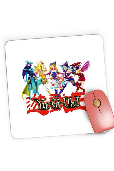 OEM Mousepad Gaming Yu Gi Oh Mutou Team Girl Magician Spellcaster, 21x19 cm