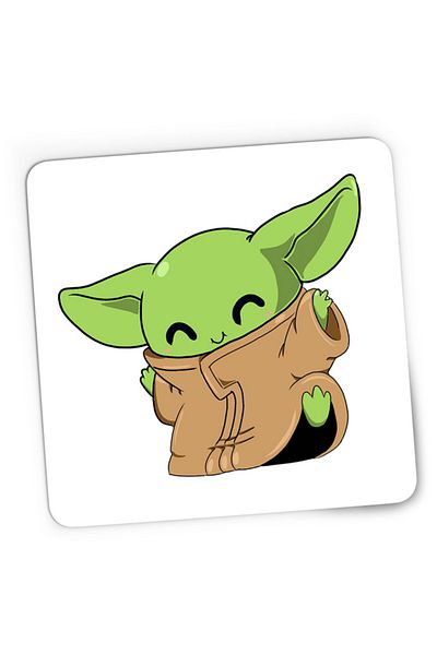 OEM Mousepad Gaming Baby Yoda Dance Happy Fun, 21x19 cm