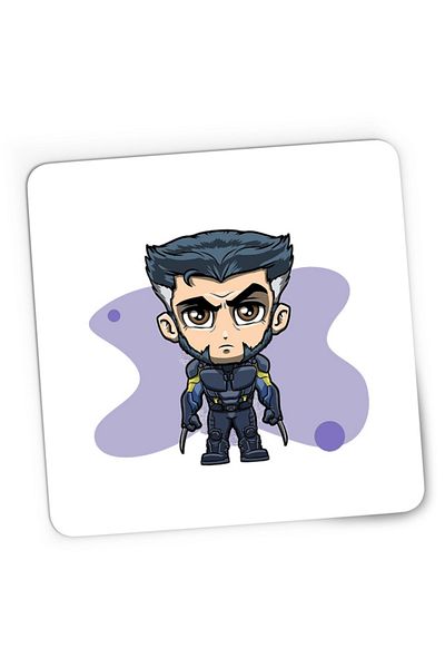OEM Mousepad Gaming Wolverine Chibi Anime Claws Angry, 21x19 cm