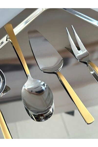 Şahane Home 5-Piece Sauce Set Shiny Gold-Silver Tkebt Single Color