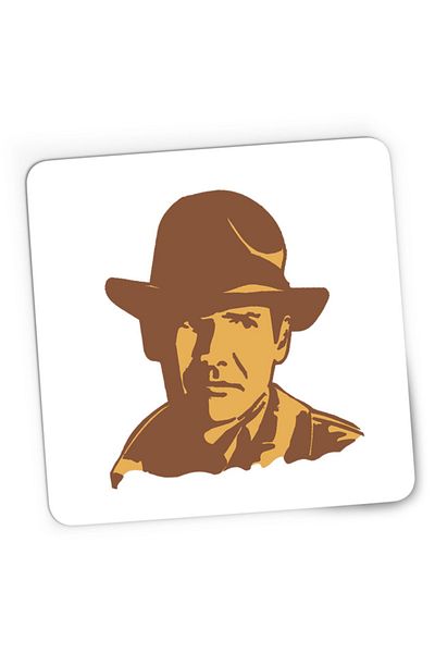 OEM Mousepad Gaming Indiana Jones Portret Art Wolfgang Hohlbein, 21x19 cm