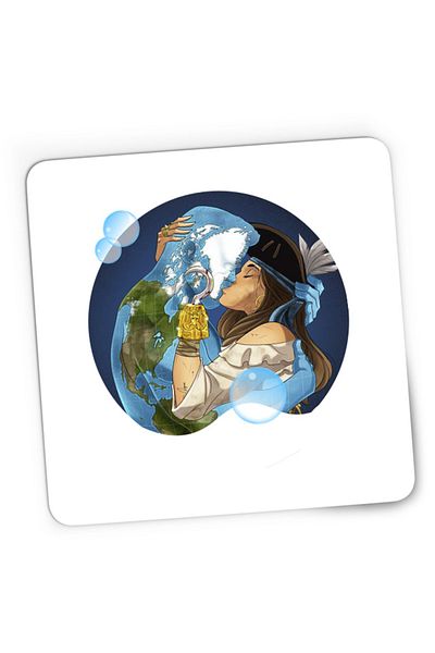 OEM Mousepad Gaming NFT XOXO Earth Protect Nature Mother Animals, 21x19 cm