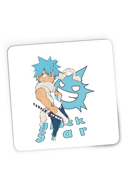 OEM Mousepad Gaming Soul Eater Black Star Spirit Deseneanime Anime Manga, 21x19 cm