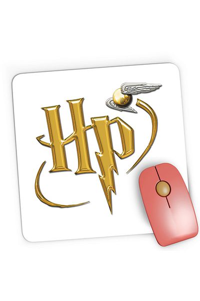 OEM Mousepad Gaming Harry Potter UK Logo Spirit Fly Mark Golden, 21x19 cm