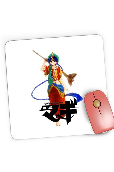 OEM Mousepad Gaming Magi The Labyrinth of Magic Alladin Fancy Outfit, 21x19 cm