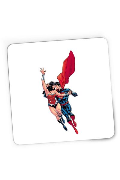 OEM Mousepad Gaming Wonder Woman Superman Super Lovers Fly Cape Save Protect, 21x19 cm