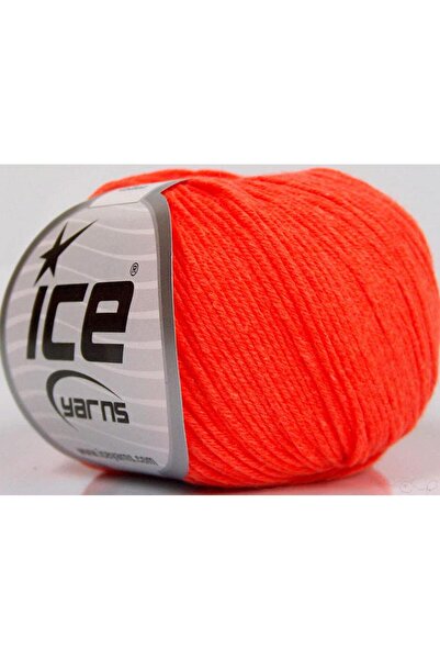 Ice yarns 4x50 جرام. خيوط أميجورومي قطنية أكريليك، قطن برتقالي نيون للأطفال، ...