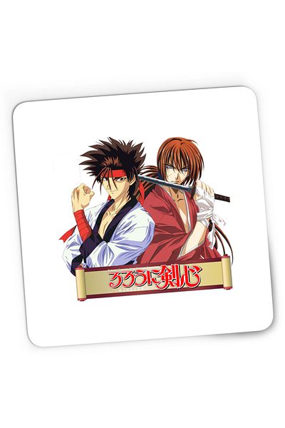 OEM Mousepad Gaming Rurouni Kenshin Sanosuke Kenshin Manuscript, 21x19 cm