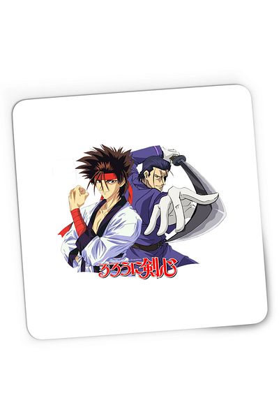 OEM Rurouni Kenshin Hajime Sanosuke Duo Spada Gaming Mousepad, 21x19 cm