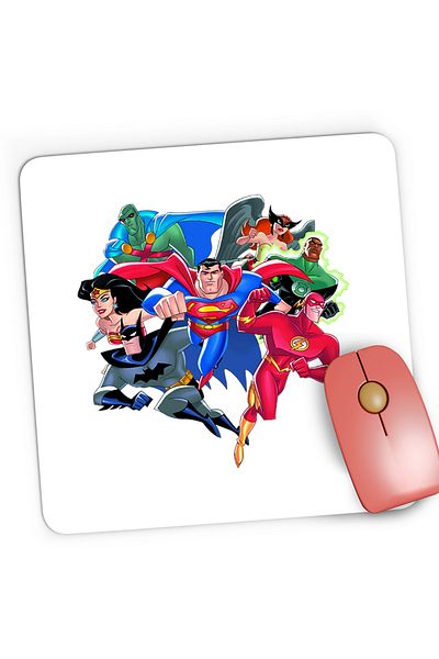 OEM Mousepad Gaming The Flash Batman Justice League Superhero, 21x19 cm
