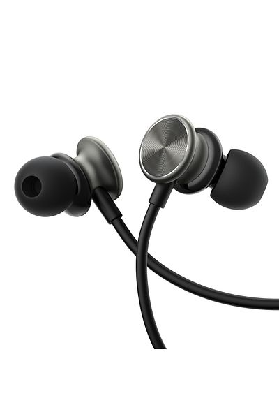 Joyroom Słuchawki przewodowe douszne mocne basy HiFi Wired Series JR-EW03 ciemnoszare