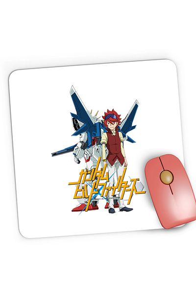 OEM Mousepad Gaming dam Build Fighters Reiji Robot, 21x19 cm