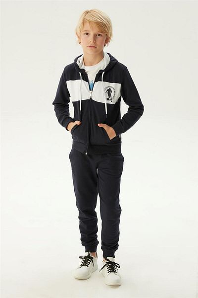 Bikkembergs Boy Navy Blue Tracksuit Top