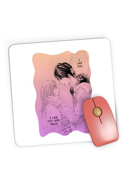 OEM Mousepad Gaming LDK Shuusei Aoi Couple Love Highschool Hug, 21x19 cm