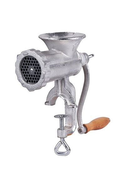 SGTT Mașină de tocat carne manuală nr. 8 cu accesorii, max. 30 kg/h