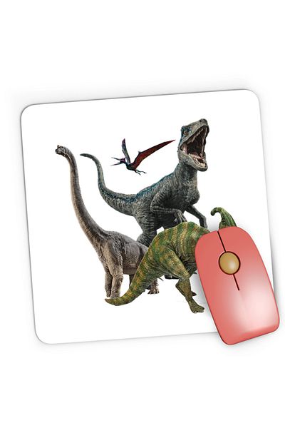 OEM Mousepad Gaming Jurassic Park Dinossaurs Fly Terrestrial Dangerous, 21x19 cm