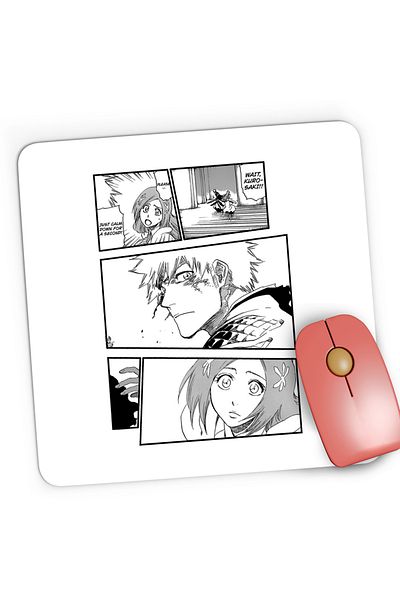 OEM Mousepad Gaming Bleach Ichigo Kurosaki Titi Kubo Fan Manga, 21x19 cm