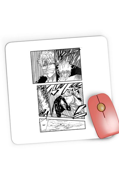 OEM Mousepad Gaming Bleach Ichigo Manga Katana Atack, 21x19 cm