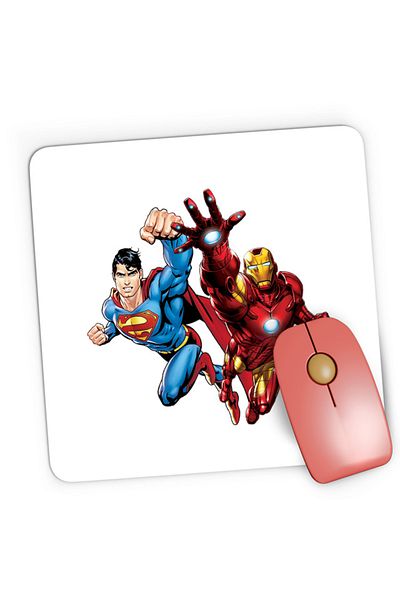 OEM Mousepad Gaming Ironman Superman Power Suit Marvel Comics, 21x19 cm