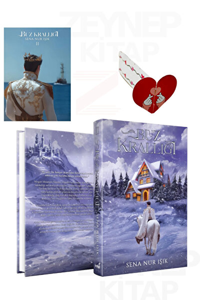 İndigo Kitap Buz Krallığı 2 - Sena Nur Işık(CİLTLİ) Özel Tasarım Kalp Ayraç H...