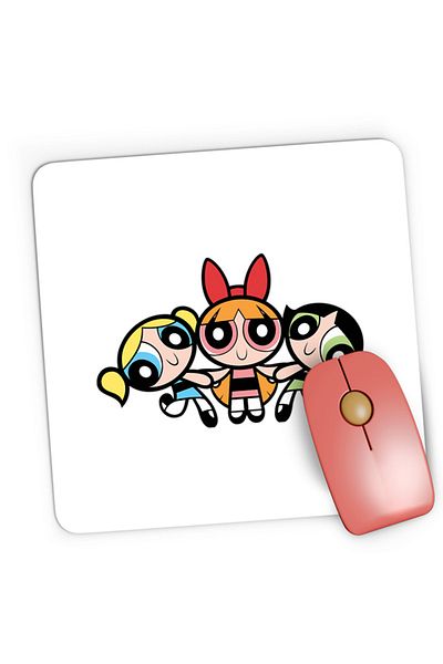 OEM Mousepad Gaming The Powerpuff Girls Cartoon Network Action Kids, 21x19 cm