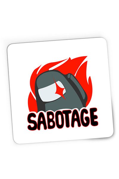 OEM Mousepad Gaming Among Us Sabotage Crew Space Station Task Vent, 21x19 cm