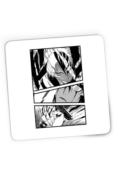 OEM Mousepad Gaming Bleach Ichigo Kurosaki Rukia Psiho, 21x19 cm