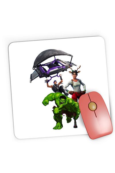 OEM Mousepad Gaming Hulk Fortnite Jump Parachute America Captain, 21x19 cm
