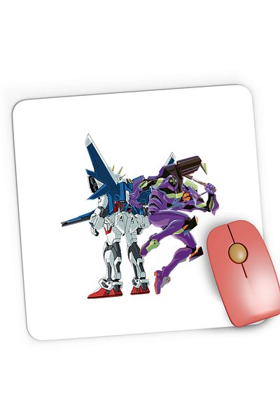 OEM Mousepad Gaming dam Robot Blue Eva Flying, 21x19 cm
