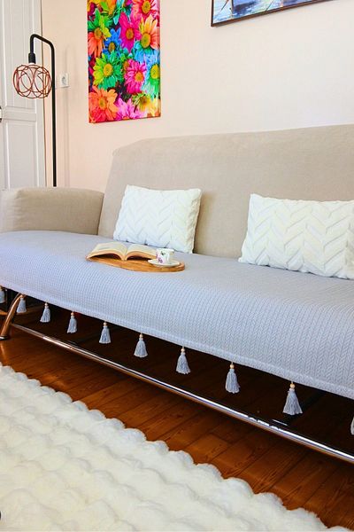 ARVA Home Sofa Cover Tufted Sofa Bed Cover 200 X 95
